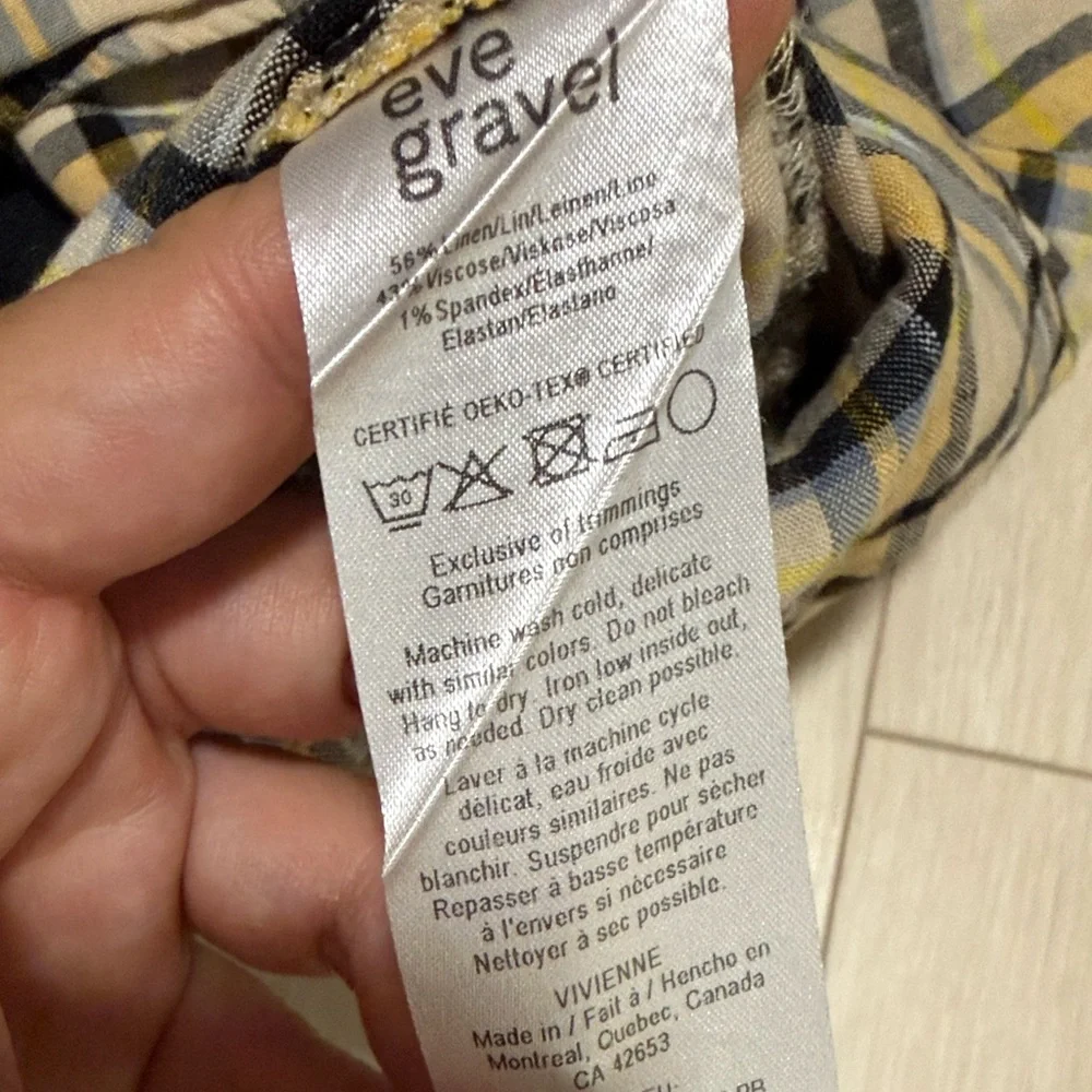 Anthropologie Eve Graver Plaid Camisole with Bow Straps 🐣 - Picture 6 of 7